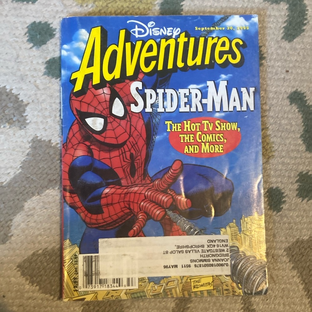 Vintage Disney Adventures Spider-Man Magazine